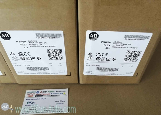 25A-B8P0N104 Allen Bradley Inverter 25AB8P0N104  PowerFlex 523 2.2kW (3Hp) AC Drive