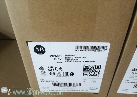 25B-D4P0N104  Allen Bradley Inverter 25BD4P0N104  PowerFlex 525 1.5kW (2Hp) AC Drive
