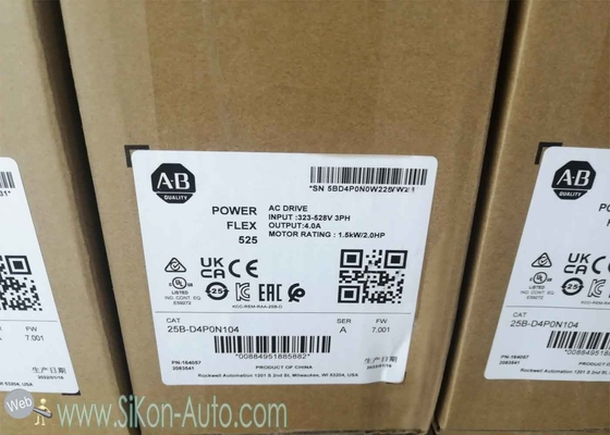 25B-D4P0N104  Allen Bradley Inverter 25BD4P0N104  PowerFlex 525 1.5kW (2Hp) AC Drive