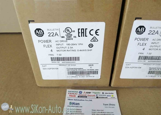 22A-A2P3N104 Allen Bradley PLC module 22AA2P3N104 PowerFlex 4- 0.4 kW (0.5 HP) AC Drive