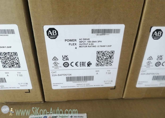 22A-B4P5N104 Allen Bradley Inverter 22AB4P5N104  PowerFlex 4- 0.75 kW (1 HP) AC Drive