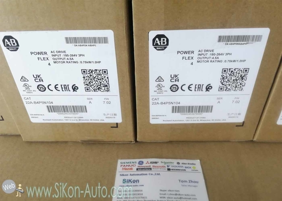 22A-B4P5N104 Allen Bradley Inverter 22AB4P5N104  PowerFlex 4- 0.75 kW (1 HP) AC Drive