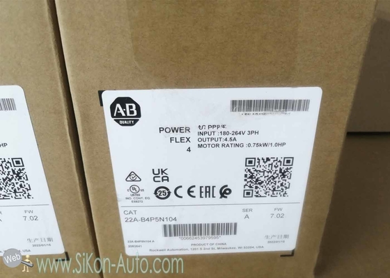 22A-B4P5N104 Allen Bradley Inverter 22AB4P5N104  PowerFlex 4- 0.75 kW (1 HP) AC Drive