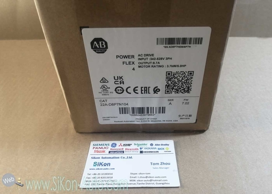 22A-D8P7N104 Allen Bradley Inverter 22AD8P7N104  PowerFlex 4 3.7 kW (5 Hp) AC Drive