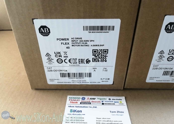 22B-D010N104 Allen Bradley Inverter 22BD010N104  PowerFlex 40- 4 kW (5 HP) AC Drive