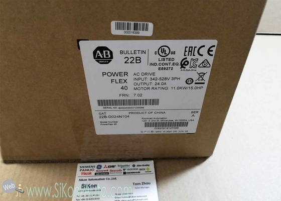 22B-D024N104 Allen Bradley Inverter 22BD024N104  PowerFlex 40- 11 kW (15 HP) AC Drive