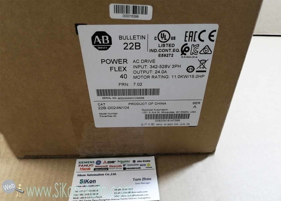 22B-D024N104 Allen Bradley Inverter 22BD024N104  PowerFlex 40- 11 kW (15 HP) AC Drive