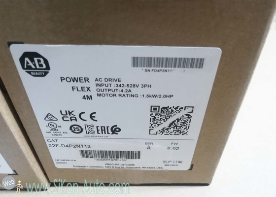 22F-D4P2N113  Allen Bradley Inverter  22FD4P2N113 PowerFlex 4M- 1.5 kW (2 HP) AC Drive