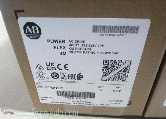 22F-D4P2N113  Allen Bradley Inverter  22FD4P2N113 PowerFlex 4M- 1.5 kW (2 HP) AC Drive