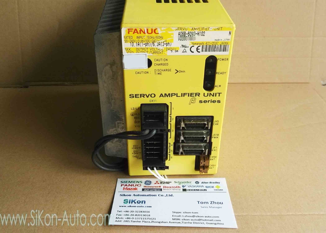 Servo Amplifier Unit A06B-6093-H102 FAST Shipping  FANUC servo drive A06B-6093 H102