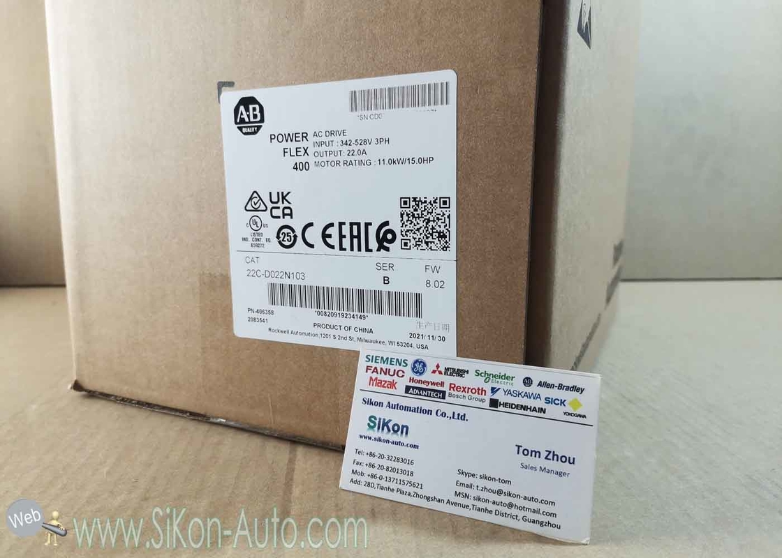 22C-D022N103 Allen Bradley Inverter 22CD022N103 PowerFlex 400- 11 kW (15 HP) AC Drive