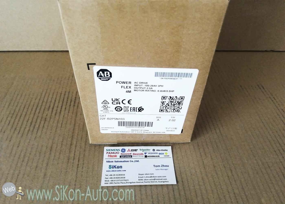 22F-B2P5N103 Allen Bradley Inverter 22FB2P5N103  PowerFlex 4M- 0.4 kW (0.5 HP) AC Drive